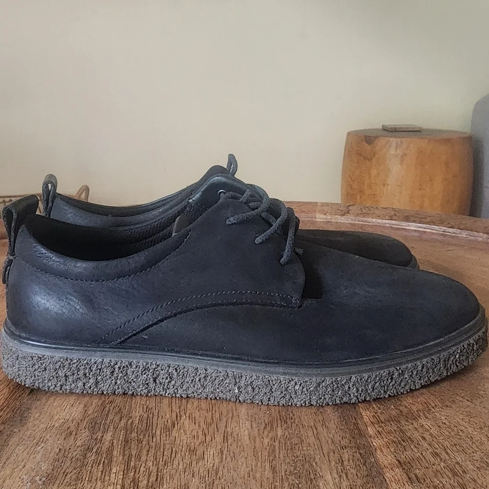 ECCO Crepetray Nubuck Leather Sneaker Shoes Mens Size 8